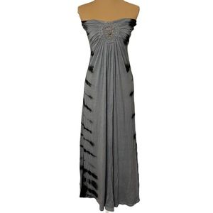 Raviya Strapless Tie Dye Crochet Maxi Dress